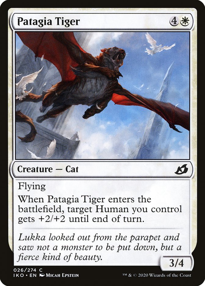 Patagia Tiger – Common Magic: The Gathering card from Ikoria: Lair of Behemoths (#26)