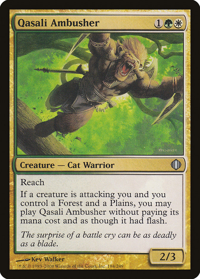 Qasali Ambusher – Uncommon Magic: The Gathering card from Shards of Alara (#184)