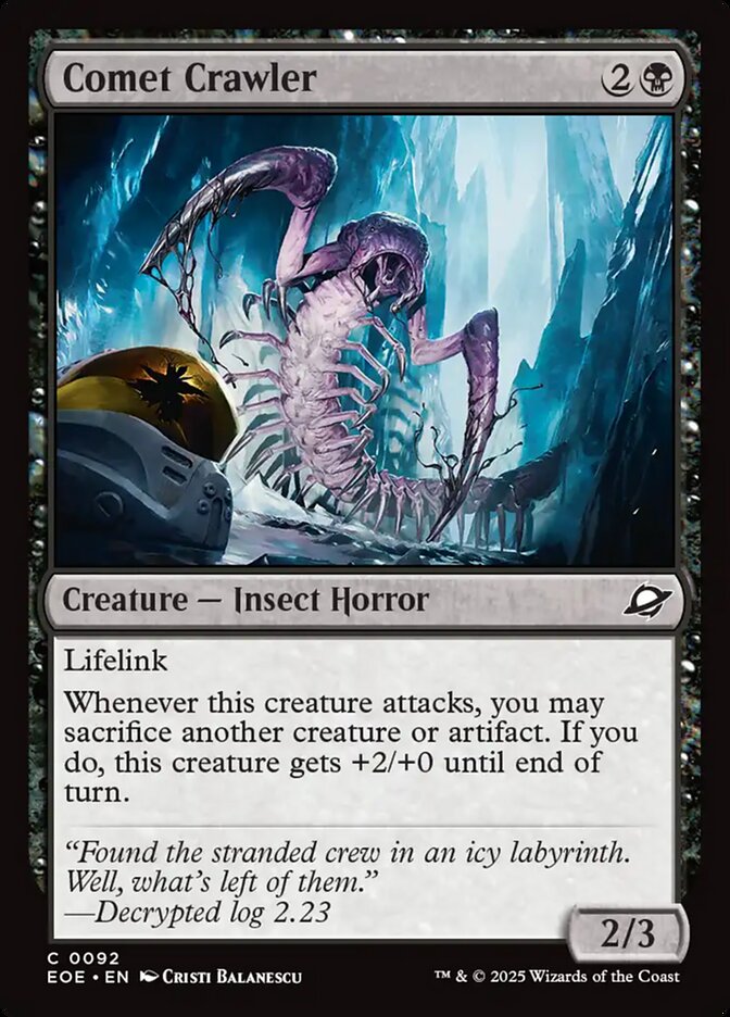 Comet Crawler – Common Magic: The Gathering card from Edge of Eternities (#92)