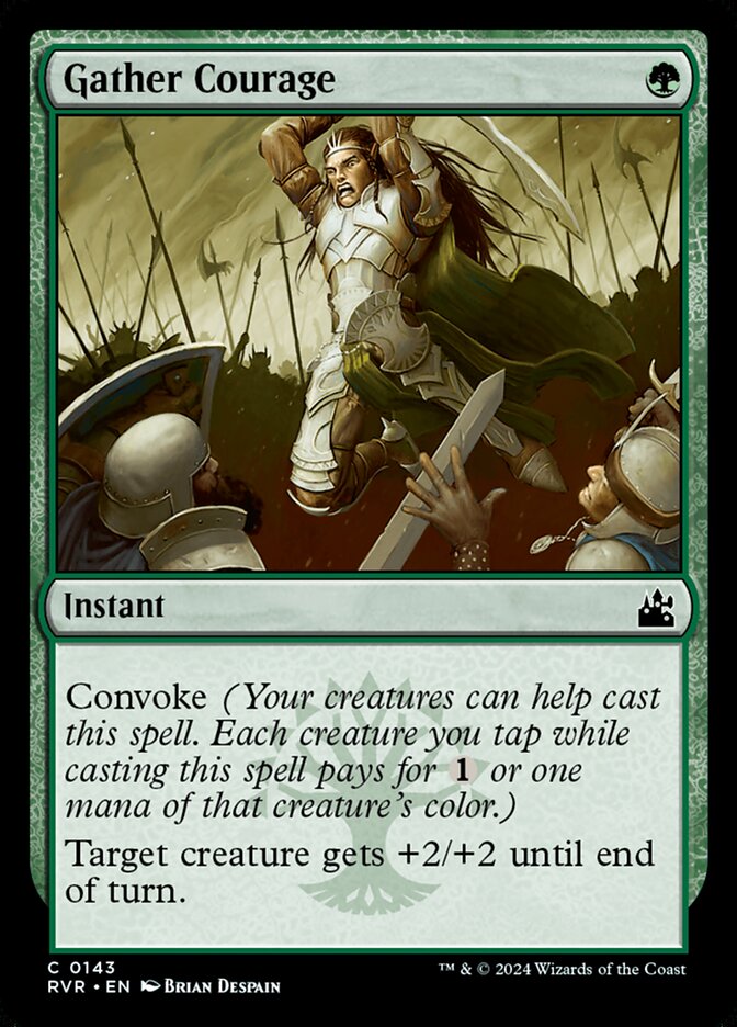 Gather Courage – Common Magic: The Gathering card from Ravnica Remastered (#143)