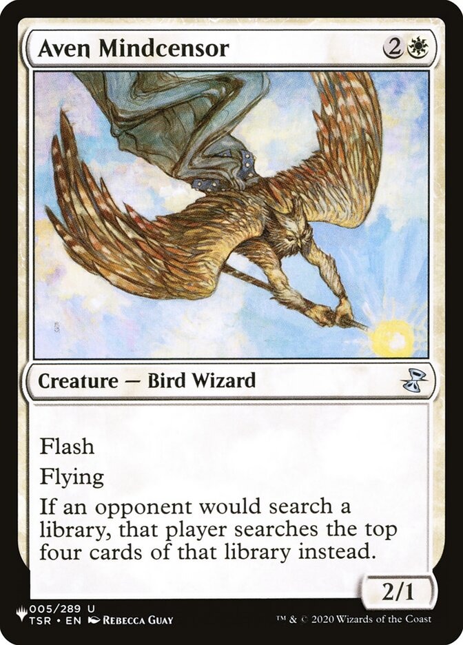 Aven Mindcensor – Uncommon Magic: The Gathering card from The List (#TSR-5)