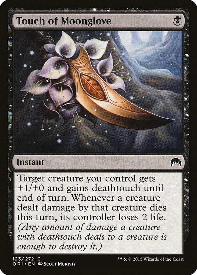 Touch of Moonglove – Common Magic: The Gathering card from Magic Origins (#123)