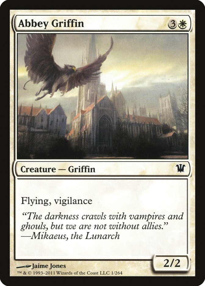 Abbey Griffin – Common Magic: The Gathering card from Innistrad (#1)