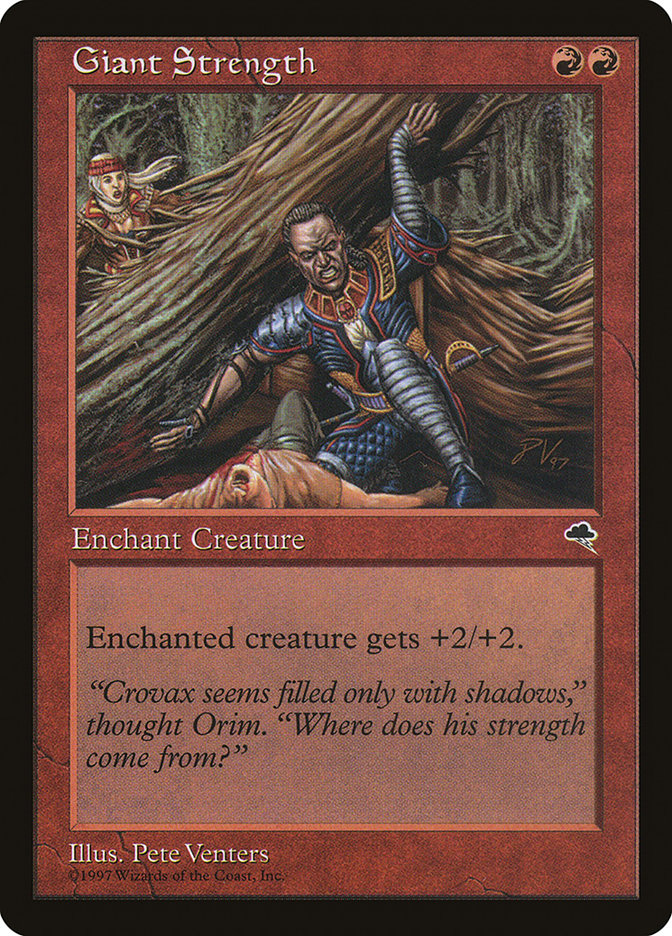 Giant Strength – Common Magic: The Gathering card from Tempest (#178)