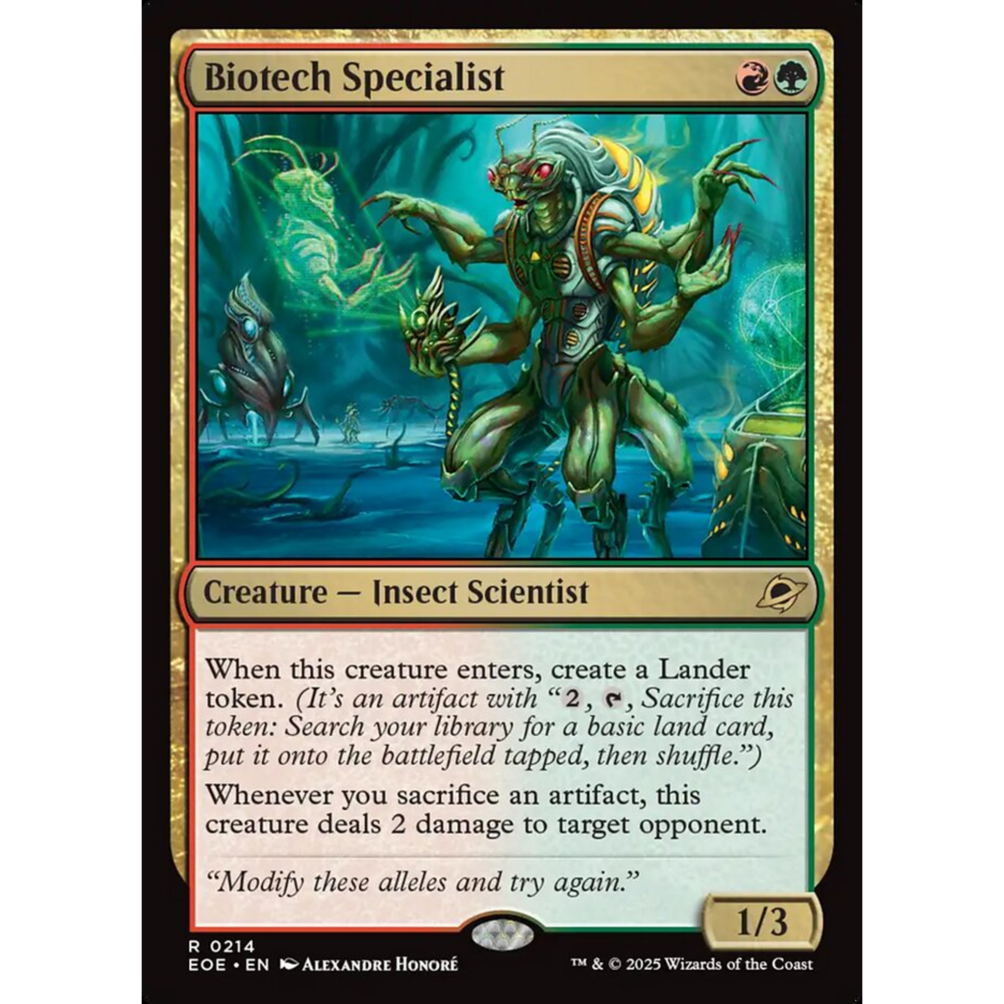 Biotech Specialist (EOE 214) — Moore Collectables UK