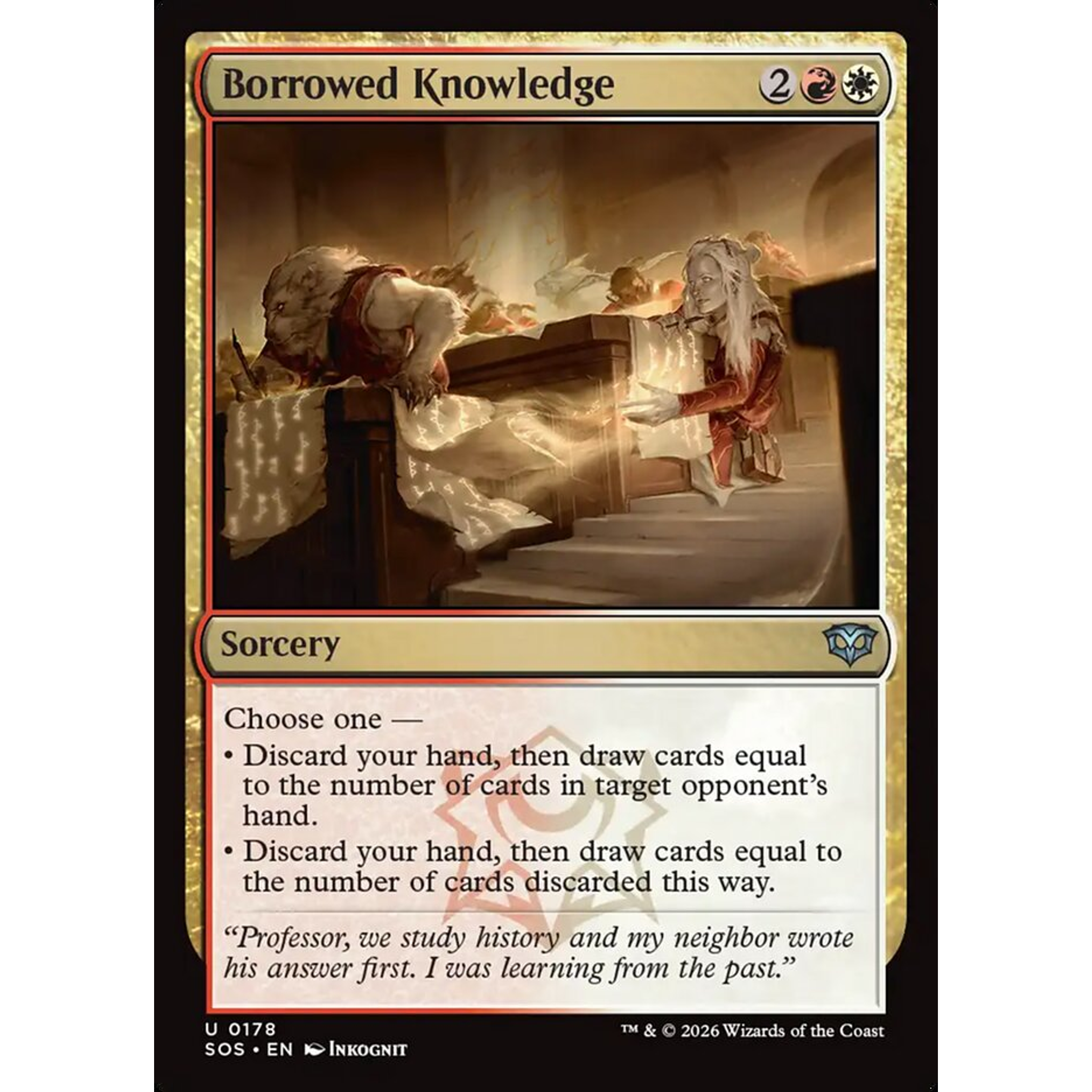 Borrowed Knowledge (SOS 178) — Moore Collectables UK