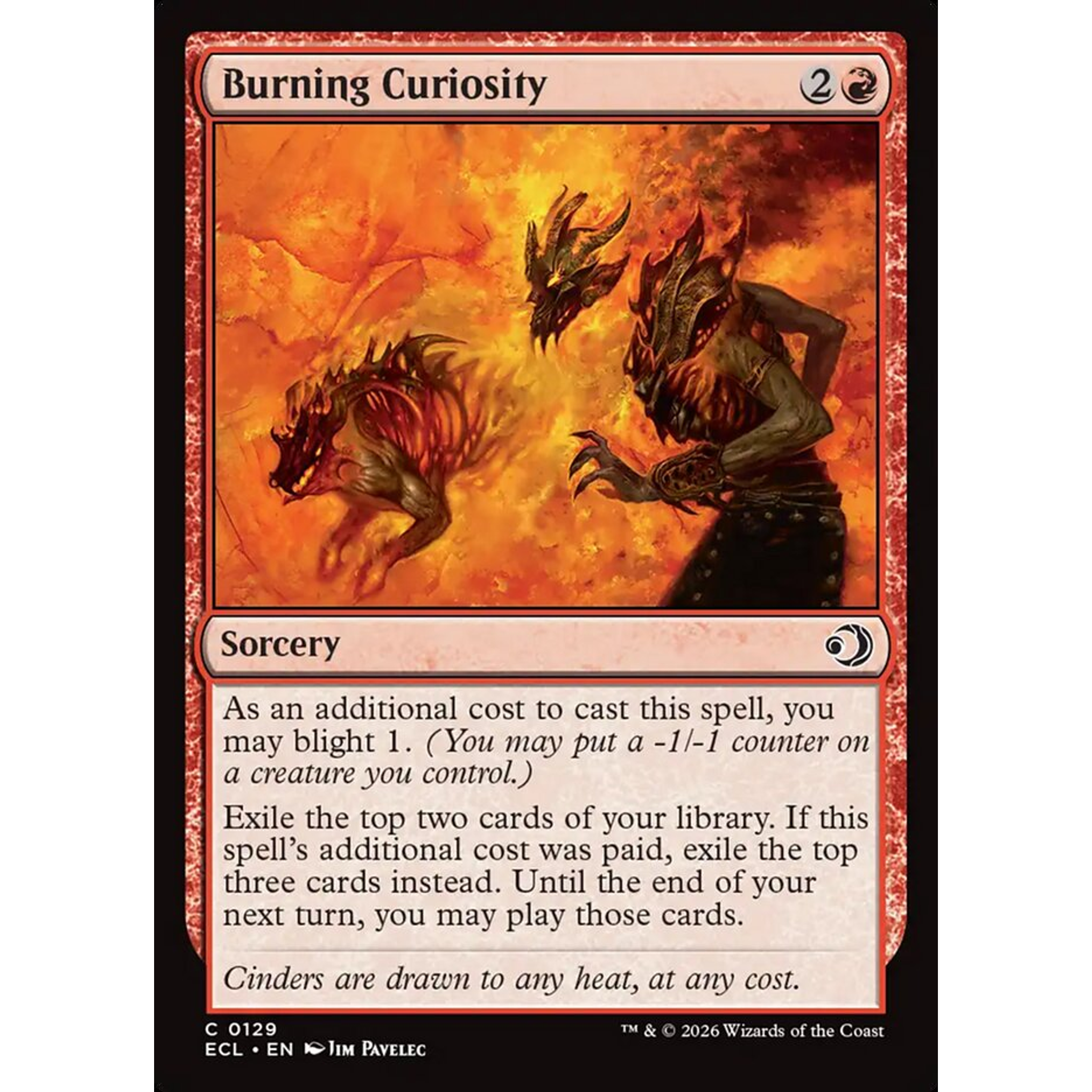 Burning Curiosity (ECL 129) — Moore Collectables UK