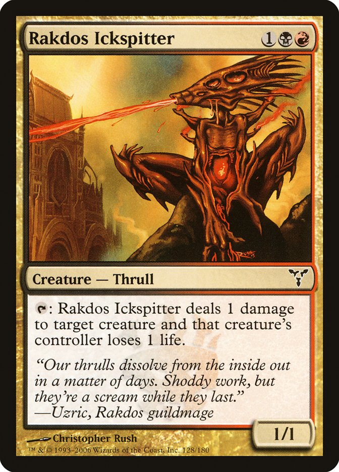 Rakdos Ickspitter – Common Magic: The Gathering card from Dissension (#128)