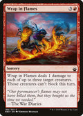 Wrap in Flames – Common Magic: The Gathering card from Battlebond (#188)