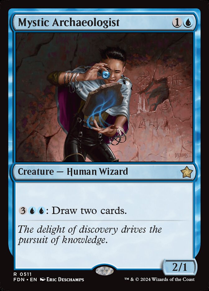 Mystic Archaeologist – Rare Magic: The Gathering card from Foundations (#511)