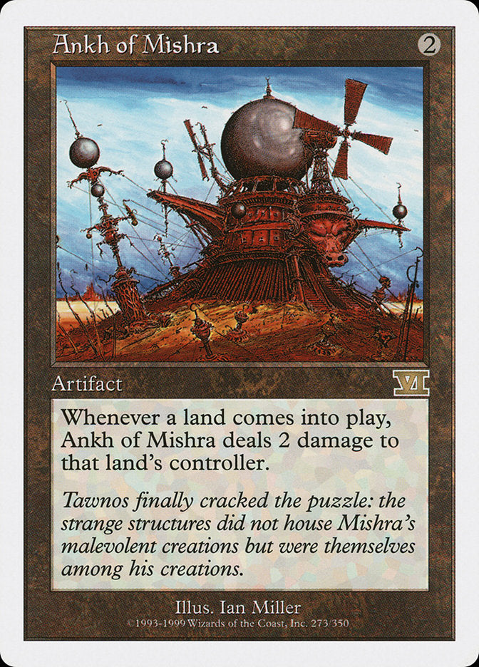 Ankh of Mishra – Rare Magic: The Gathering card from Classic Sixth Edition (#273)