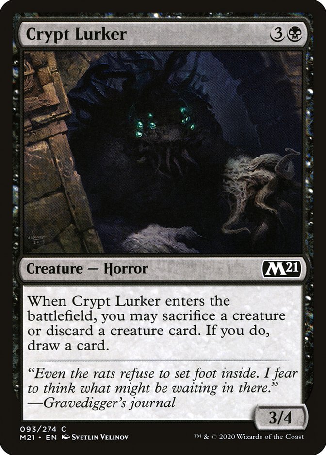 Crypt Lurker – Common Magic: The Gathering card from Core Set 2021 (#93)