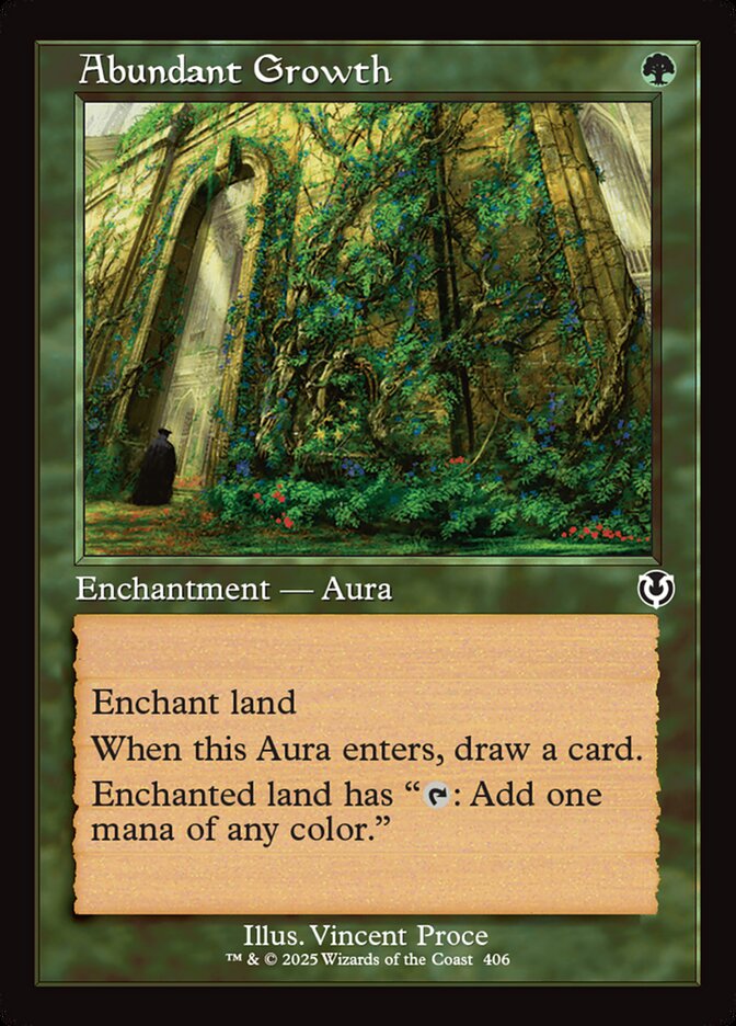 Abundant Growth – Common Magic: The Gathering card from Innistrad Remastered (#406)