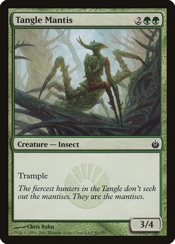 Tangle Mantis – Common Magic: The Gathering card from Mirrodin Besieged (#91)