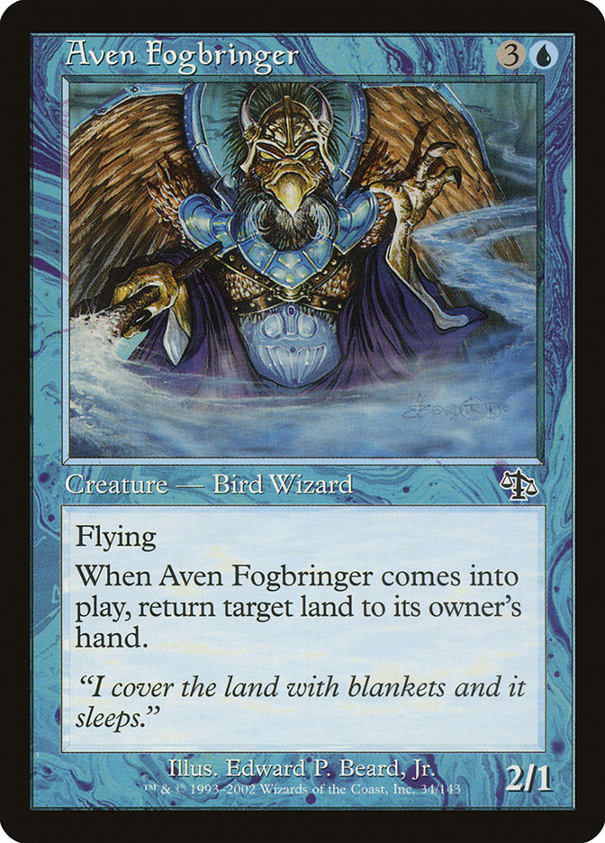Aven Fogbringer – Common Magic: The Gathering card from Judgment (#34)