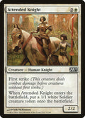 Attended Knight – Common Magic: The Gathering card from Magic 2013 (#5)