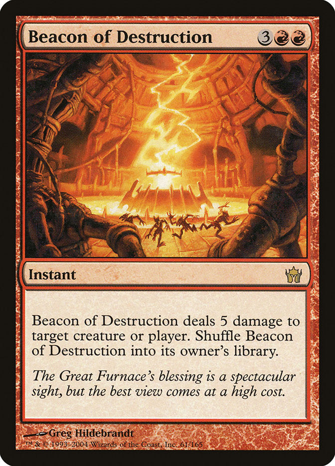 Beacon of Destruction – Rare Magic: The Gathering card from Fifth Dawn (#61)