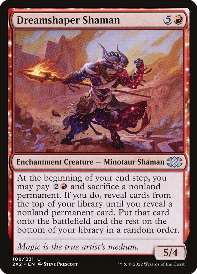 Dreamshaper Shaman – Uncommon Magic: The Gathering card from Double Masters 2022 (#108)