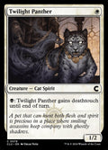 Twilight Panther – Common Magic: The Gathering card from Ravnica: Clue Edition (#78)