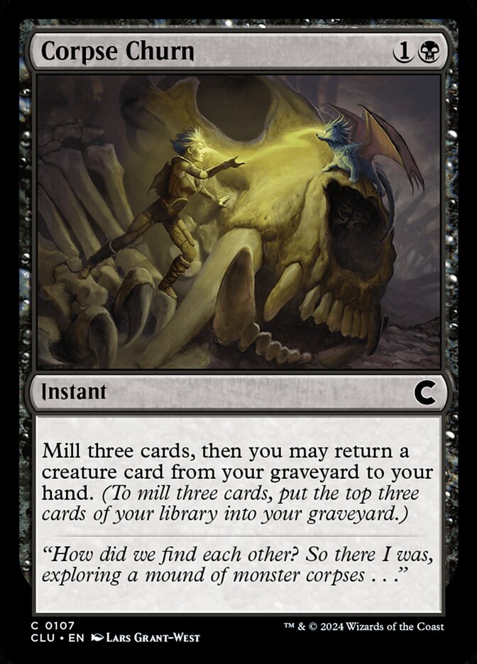 Corpse Churn – Common Magic: The Gathering card from Ravnica: Clue Edition (#107)