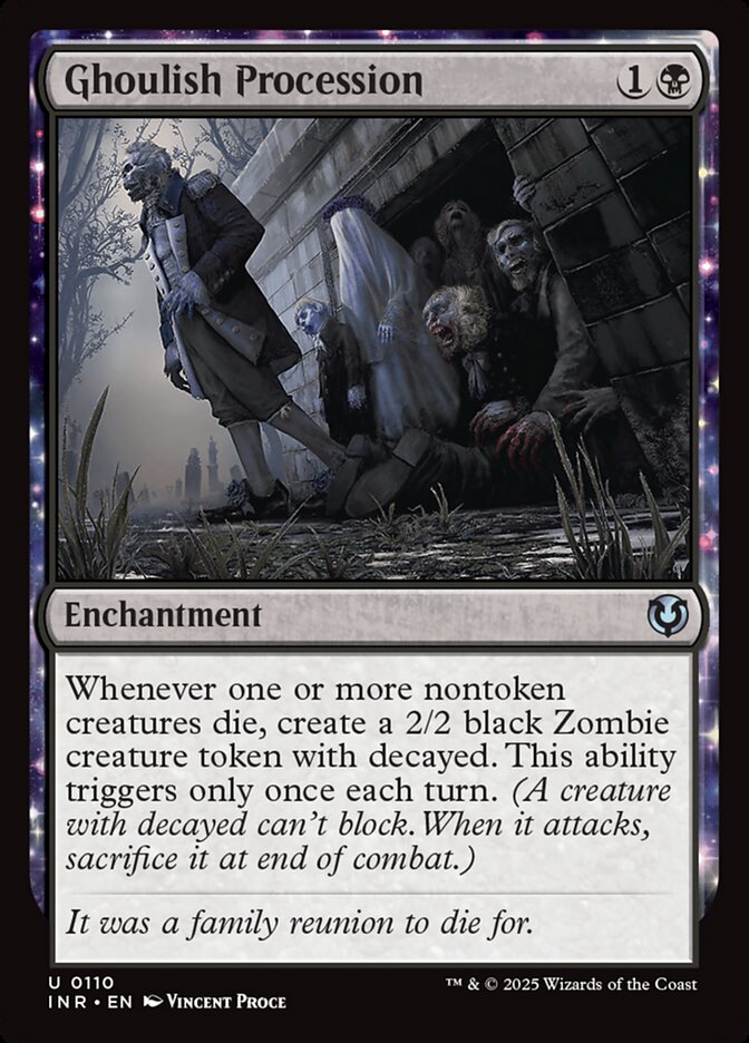 Ghoulish Procession – Uncommon Magic: The Gathering card from Innistrad Remastered (#110)