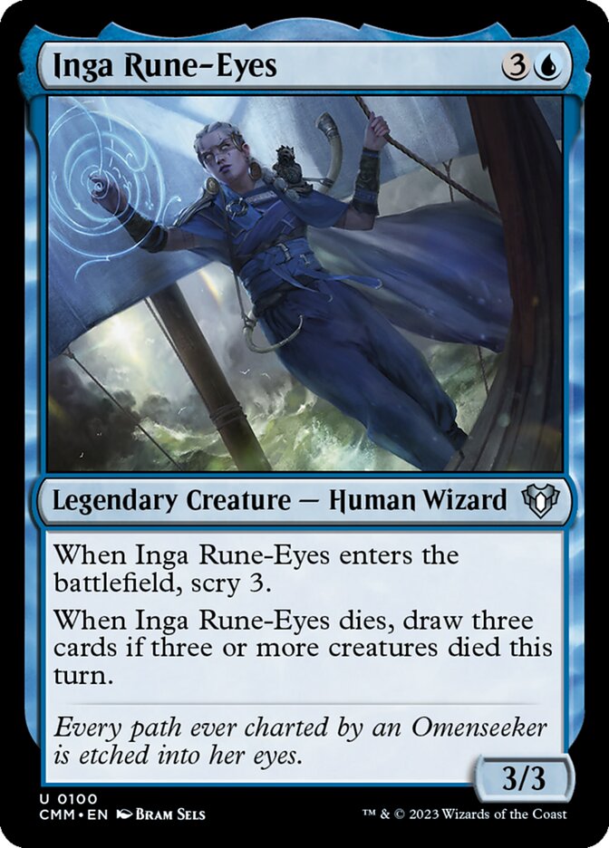 Inga Rune-Eyes – Uncommon Magic: The Gathering card from Commander Masters (#100)