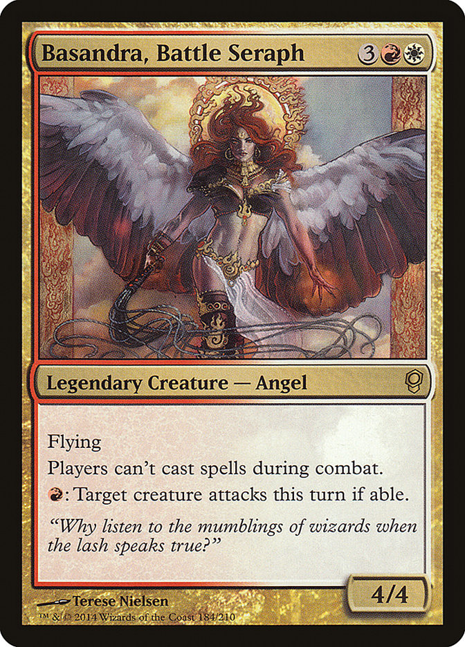 Basandra, Battle Seraph – Rare Magic: The Gathering card from Conspiracy (#184)