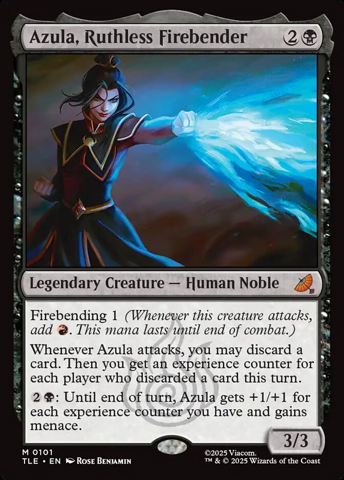 Azula, Ruthless Firebender – Mythic Magic: The Gathering card from Avatar: The Last Airbender Eternal (#101)