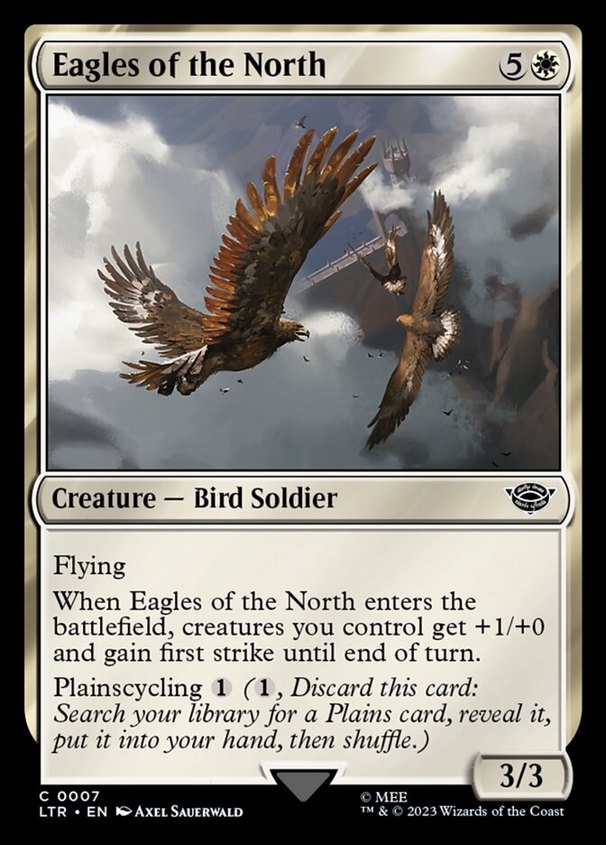Eagles of the North – Common Magic: The Gathering card from The Lord of the Rings: Tales of Middle-earth (#7)