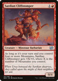 Sardian Cliffstomper – Uncommon Magic: The Gathering card from The Brothers' War (#151)