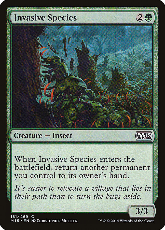Invasive Species – Common Magic: The Gathering card from Magic 2015 (#181)