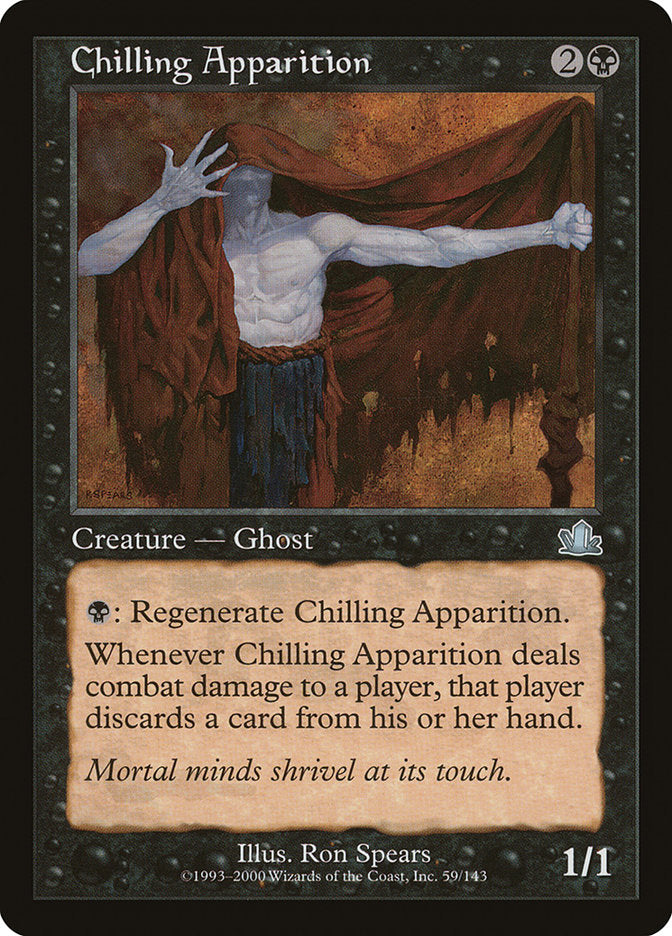Chilling Apparition – Uncommon Magic: The Gathering card from Prophecy (#59)