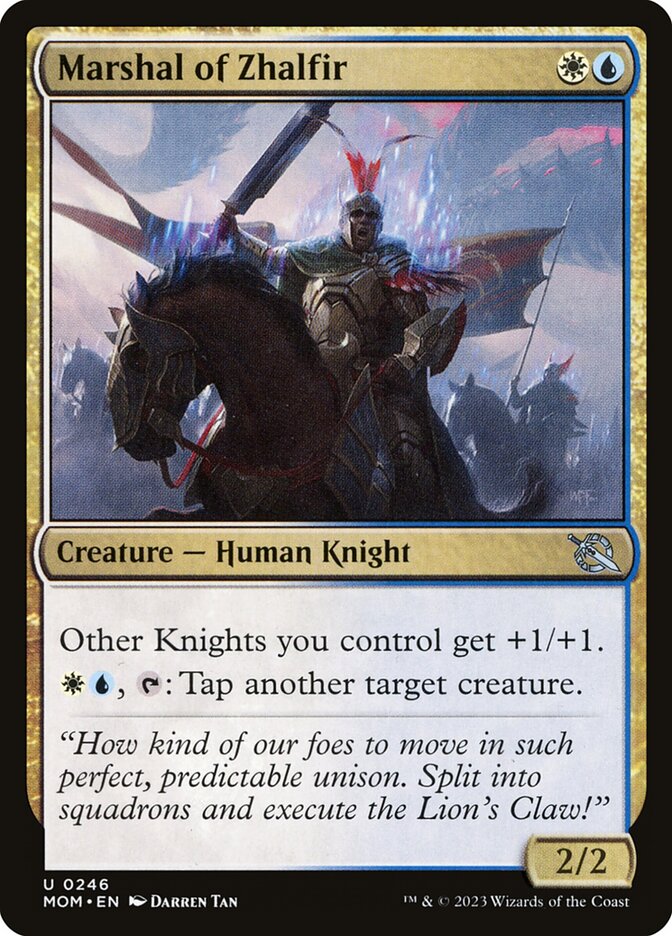 Marshal of Zhalfir – Uncommon Magic: The Gathering card from March of the Machine (#246)