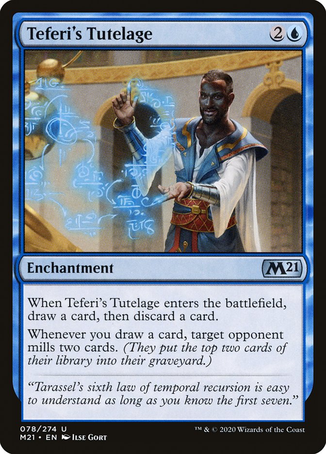 Teferi's Tutelage – Uncommon Magic: The Gathering card from Core Set 2021 (#78)