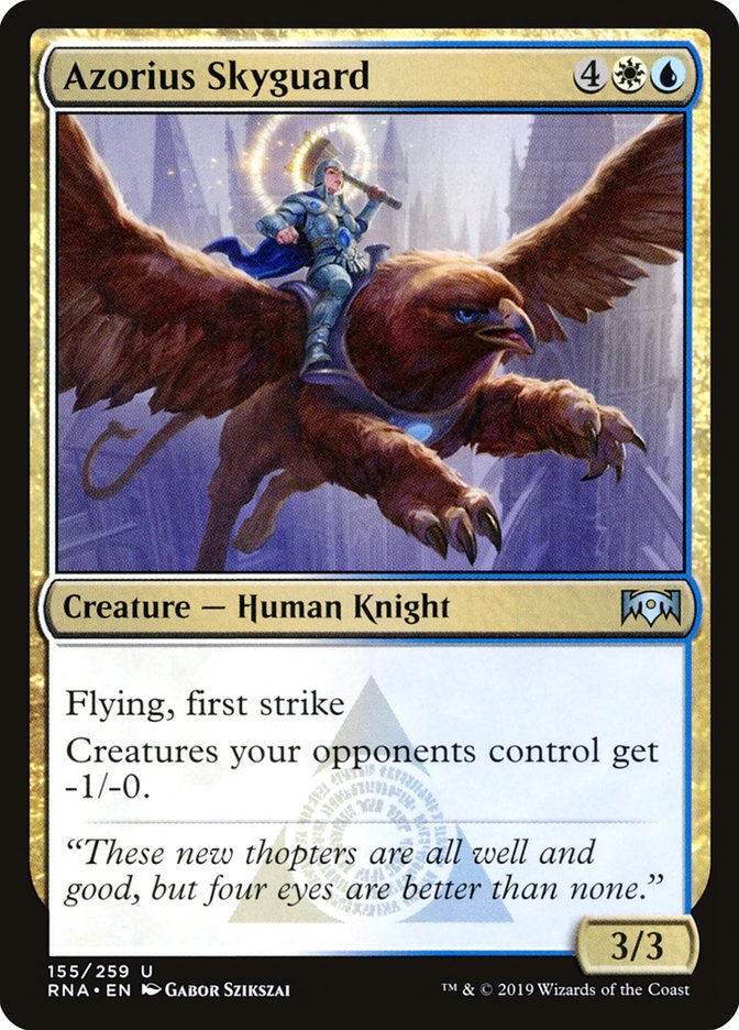 Azorius Skyguard – Uncommon Magic: The Gathering card from Ravnica Allegiance (#155)
