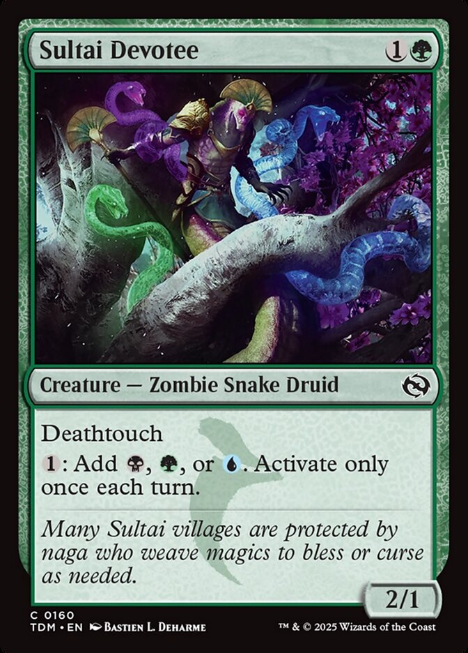 Sultai Devotee – Common Magic: The Gathering card from Tarkir: Dragonstorm (#160)