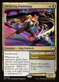 Defacing Duskmage // Vandal's Edit – Rare Magic: The Gathering card from Secrets of Strixhaven Commander (#45)