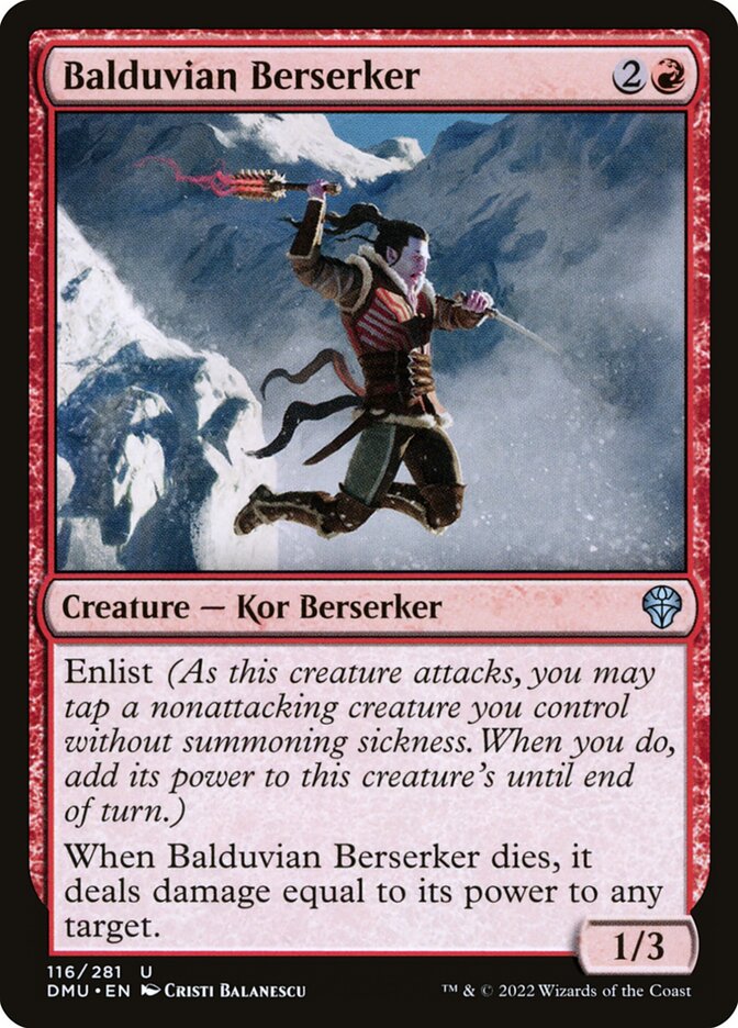 Balduvian Berserker – Uncommon Magic: The Gathering card from Dominaria United (#116)
