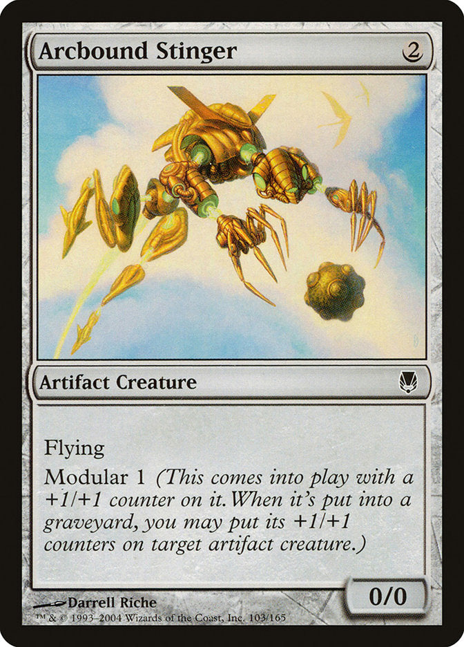 Arcbound Stinger – Common Magic: The Gathering card from Darksteel (#103)