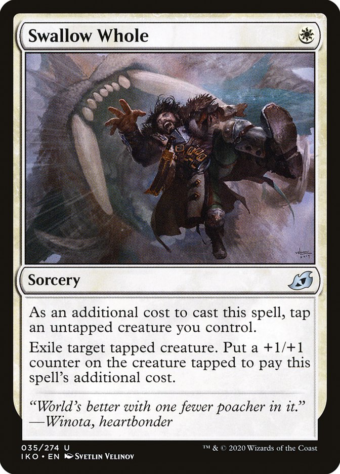 Swallow Whole – Uncommon Magic: The Gathering card from Ikoria: Lair of Behemoths (#35)