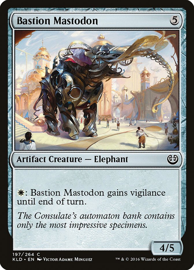 Bastion Mastodon – Common Magic: The Gathering card from Kaladesh (#197)