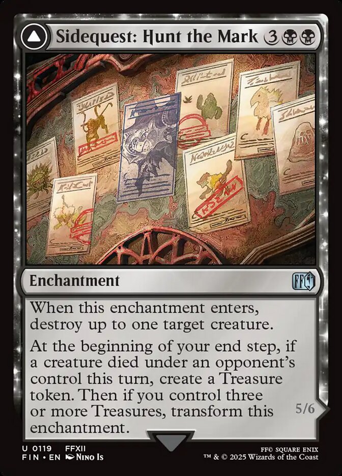 Sidequest: Hunt the Mark // Yiazmat, Ultimate Mark – Uncommon Magic: The Gathering card from Final Fantasy (#119)