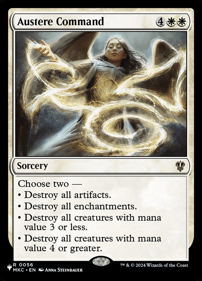 Austere Command – Rare Magic: The Gathering card from The List (#MKC-56)
