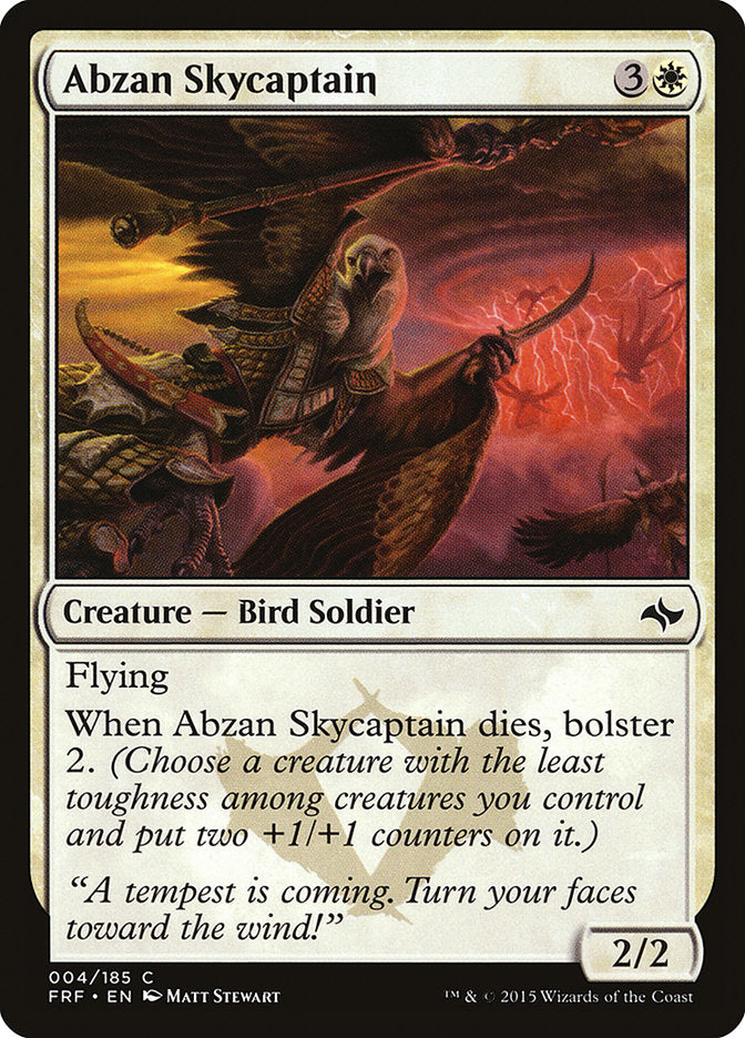 Abzan Skycaptain – Common Magic: The Gathering card from Fate Reforged (#4)