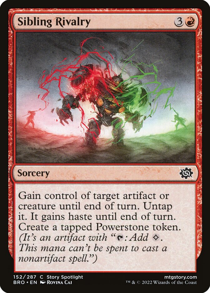 Sibling Rivalry – Common Magic: The Gathering card from The Brothers' War (#152)