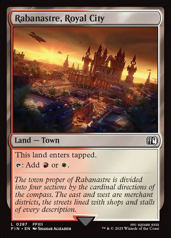 Rabanastre, Royal City – Common Magic: The Gathering card from Final Fantasy (#287)