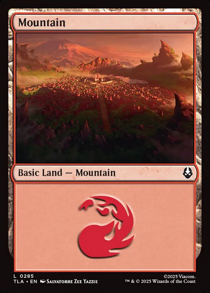 Mountain – Common Magic: The Gathering card from Avatar: The Last Airbender (#285)