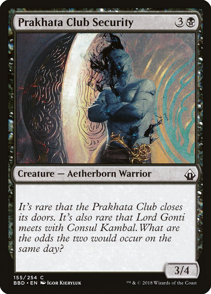 Prakhata Club Security – Common Magic: The Gathering card from Battlebond (#155)