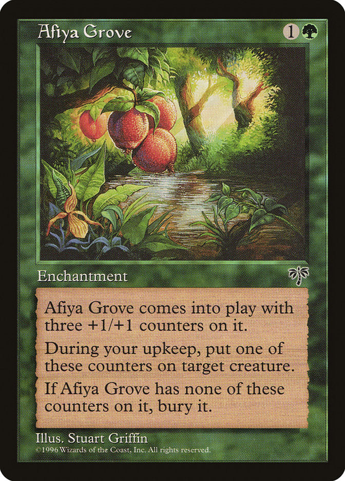 Afiya Grove – Rare Magic: The Gathering card from Mirage (#205)