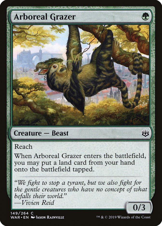 Arboreal Grazer – Common Magic: The Gathering card from War of the Spark (#149)